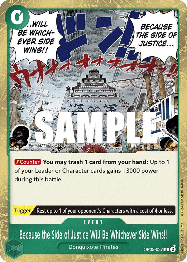 Because the Side of Justice Will Be Whichever Side Wins!! [Awakening of the New Era] | Card Merchant Takapuna
