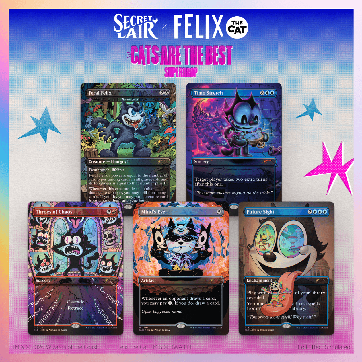 Secret Lair x Felix the Cat: Magic Bag of Tricks Foil Edition