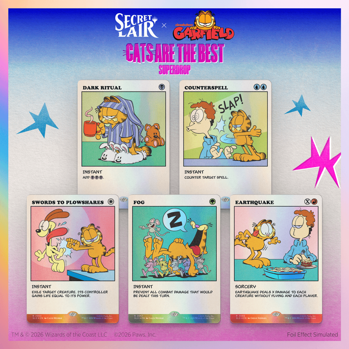 Secret Lair x Garfield: As Intended Foil Edition