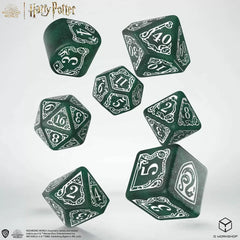 Q Workshop Harry Potter Modern Dice Set - Slytherin - Green Dice Set 7 | Card Merchant Takapuna