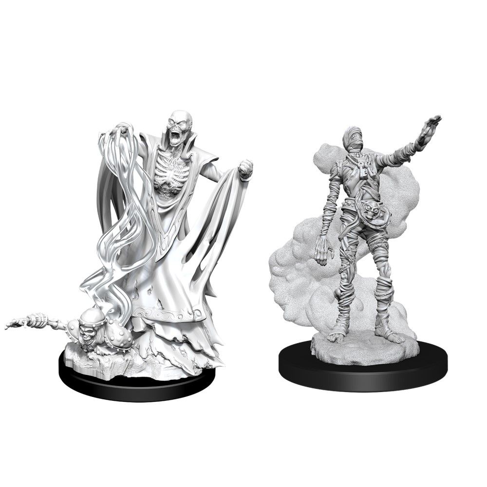 D&D Unpainted Miniatures Lich & Mummy Lord