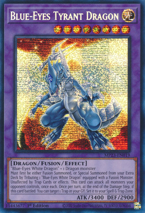 Blue-Eyes Tyrant Dragon [MP23-EN019] Prismatic Secret Rare | Card Merchant Takapuna