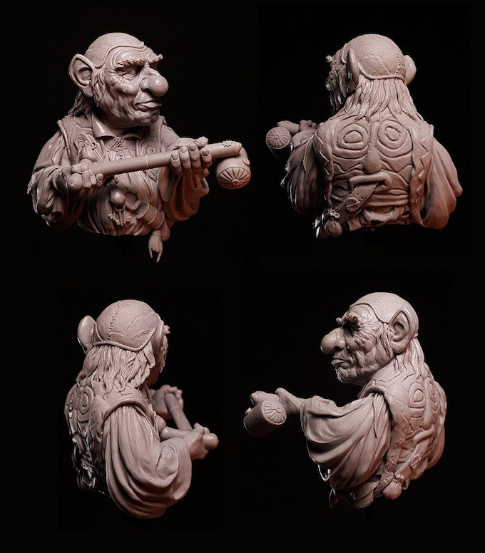 Labyrinth - Hoggle 1/10 Scale Bust Model Unpainted