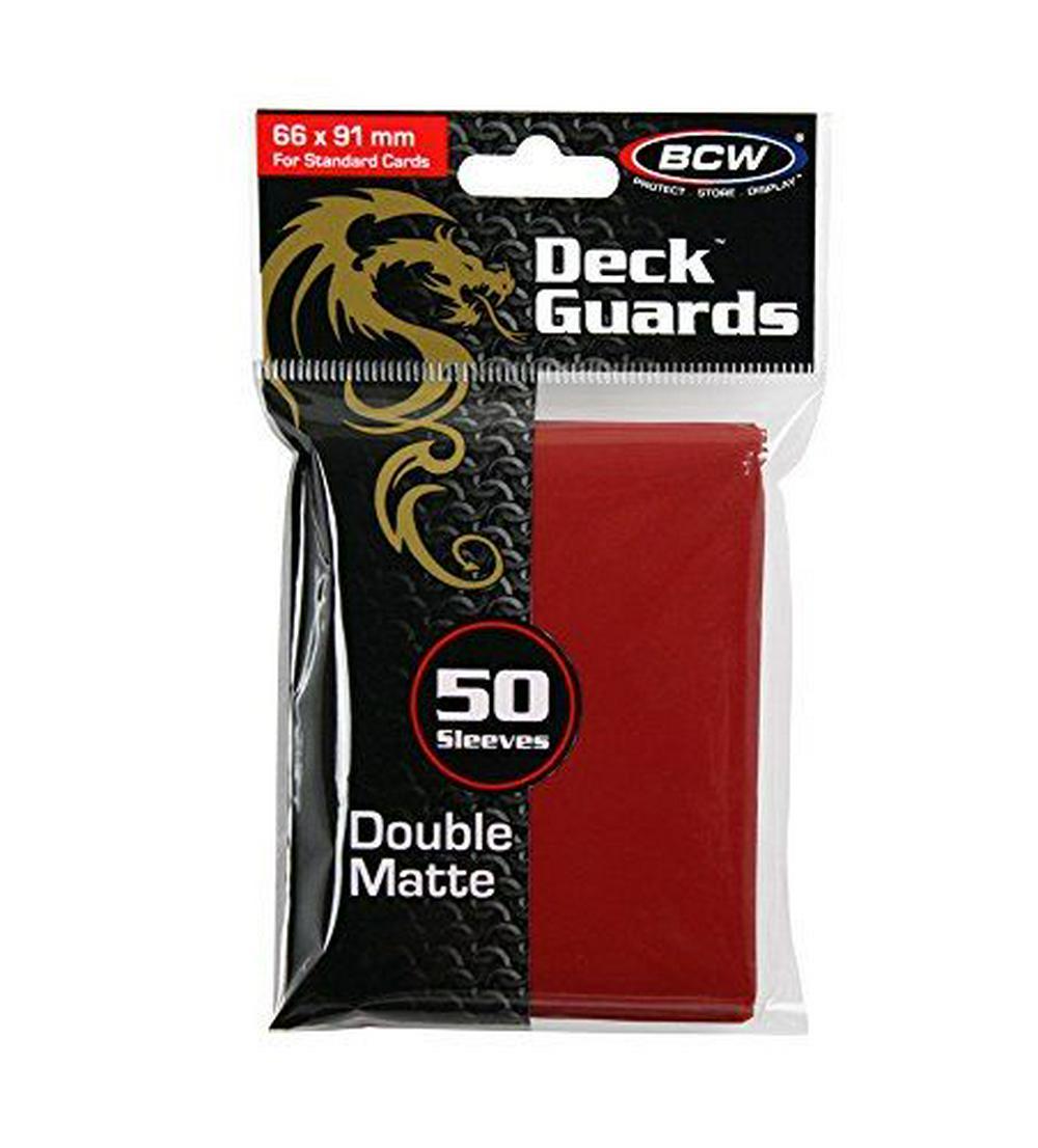 BCW Deck Guard (50) Red | Card Merchant Takapuna