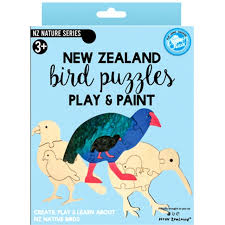 Play and Paint: New Zealand Bird Puzzles