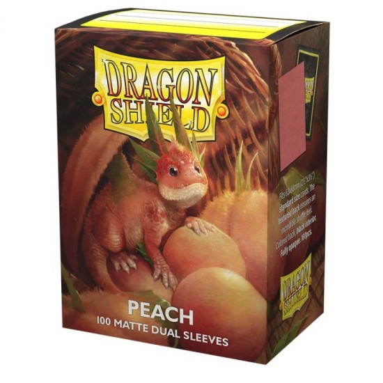 Dragon Shield Sleeves 100ct Dual - Peach