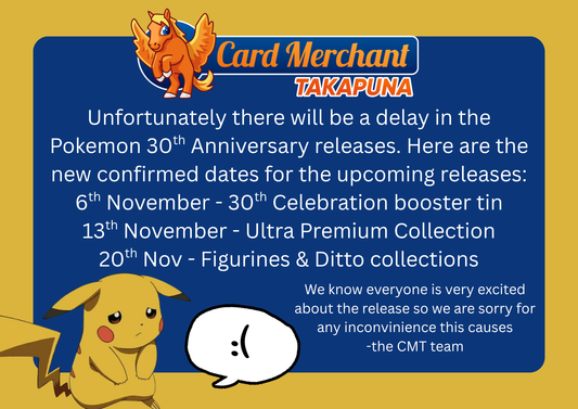 Pokemon 30th Anniversary Release Delay