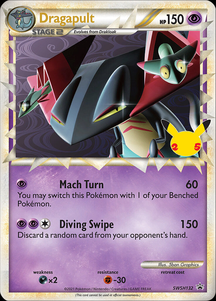 Dragapult (SWSH132) (Celebrations) [Sword & Shield: Black Star Promos] | Card Merchant Takapuna