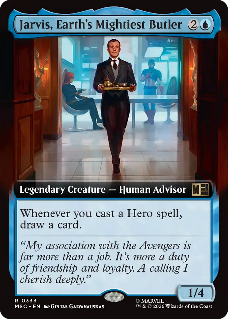 Jarvis, Earth's Mightiest Butler (Extended Art) [Marvel Super Heroes Commander] | Card Merchant Takapuna