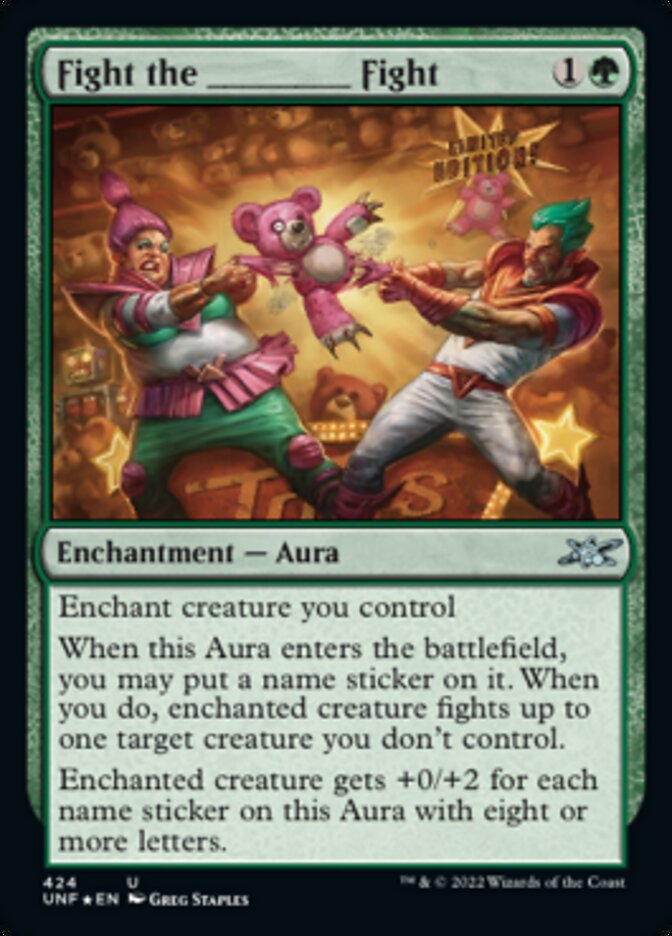Fight the _____ Fight (Galaxy Foil) [Unfinity] | Card Merchant Takapuna