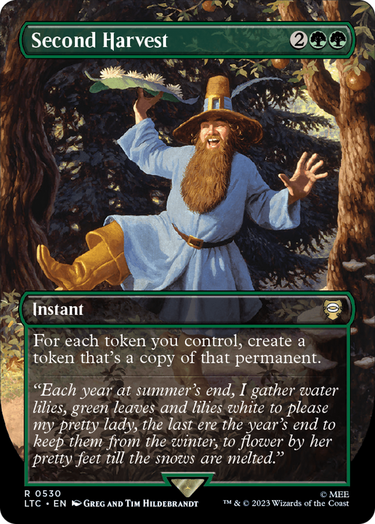 Second Harvest (Borderless) [The Lord of the Rings: Tales of Middle-Earth Commander] | Card Merchant Takapuna