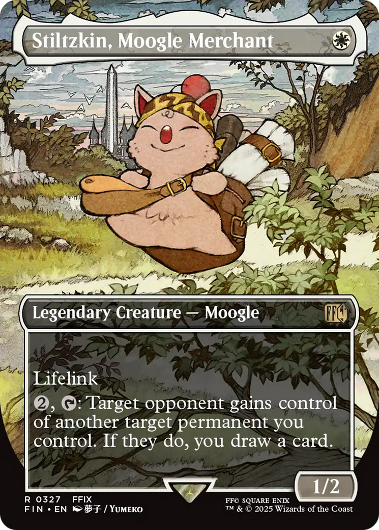 Stiltzkin, Moogle Merchant (Borderless) [FINAL FANTASY] | Card Merchant Takapuna
