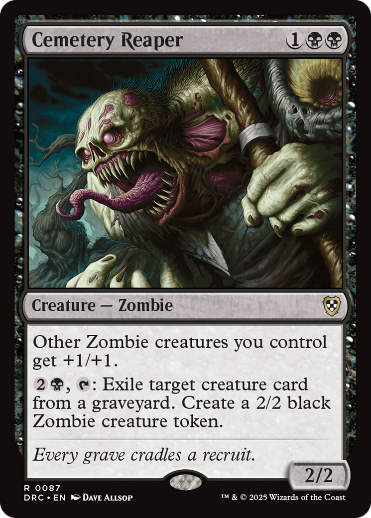 Cemetery Reaper [Aetherdrift Commander] | Card Merchant Takapuna