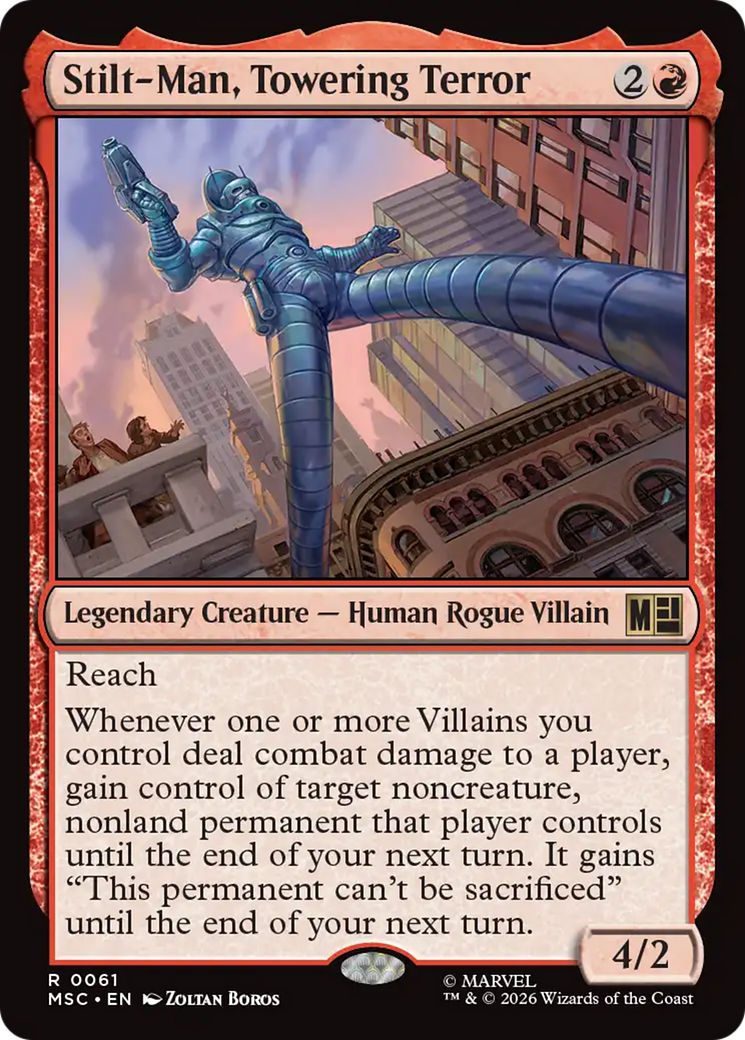 Stilt-Man, Towering Terror (Surge Foil) [Marvel Super Heroes Commander] | Card Merchant Takapuna