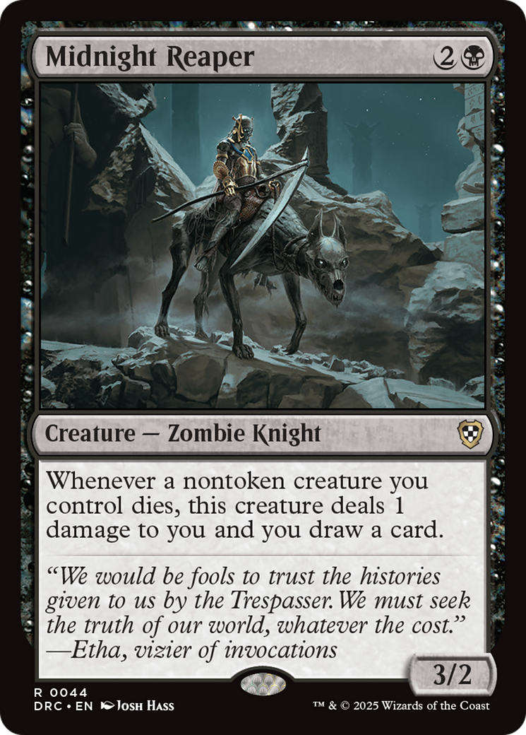 Midnight Reaper [Aetherdrift Commander] | Card Merchant Takapuna