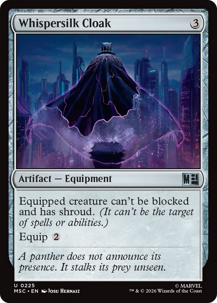 Whispersilk Cloak (Surge Foil) [Marvel Super Heroes Commander] | Card Merchant Takapuna