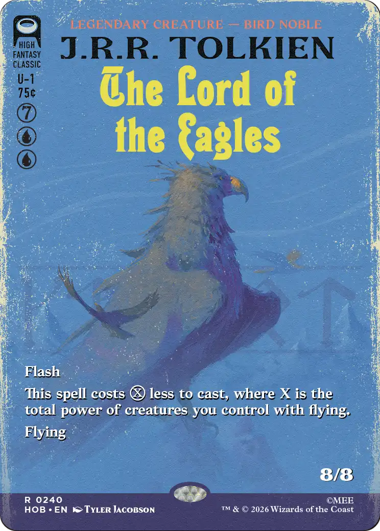 The Lord of the Eagles (Borderless) [The Hobbit] | Card Merchant Takapuna