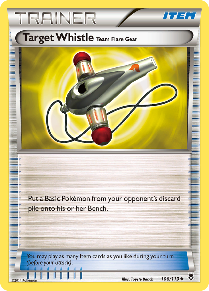 Target Whistle Team Flare Gear (106/119) [XY: Phantom Forces] | Card Merchant Takapuna