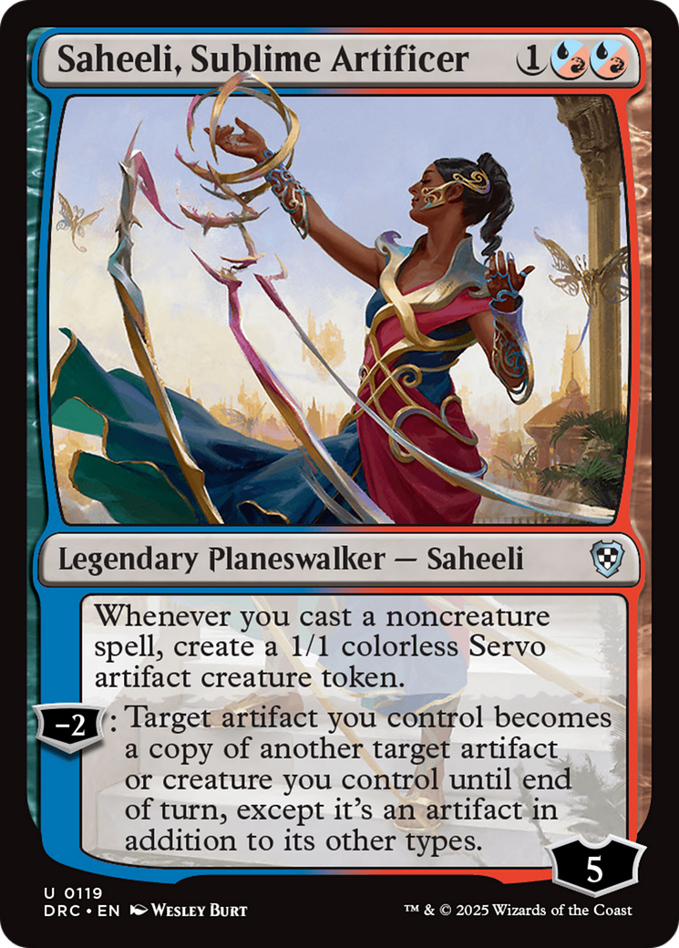 Saheeli, Sublime Artificer [Aetherdrift Commander] | Card Merchant Takapuna