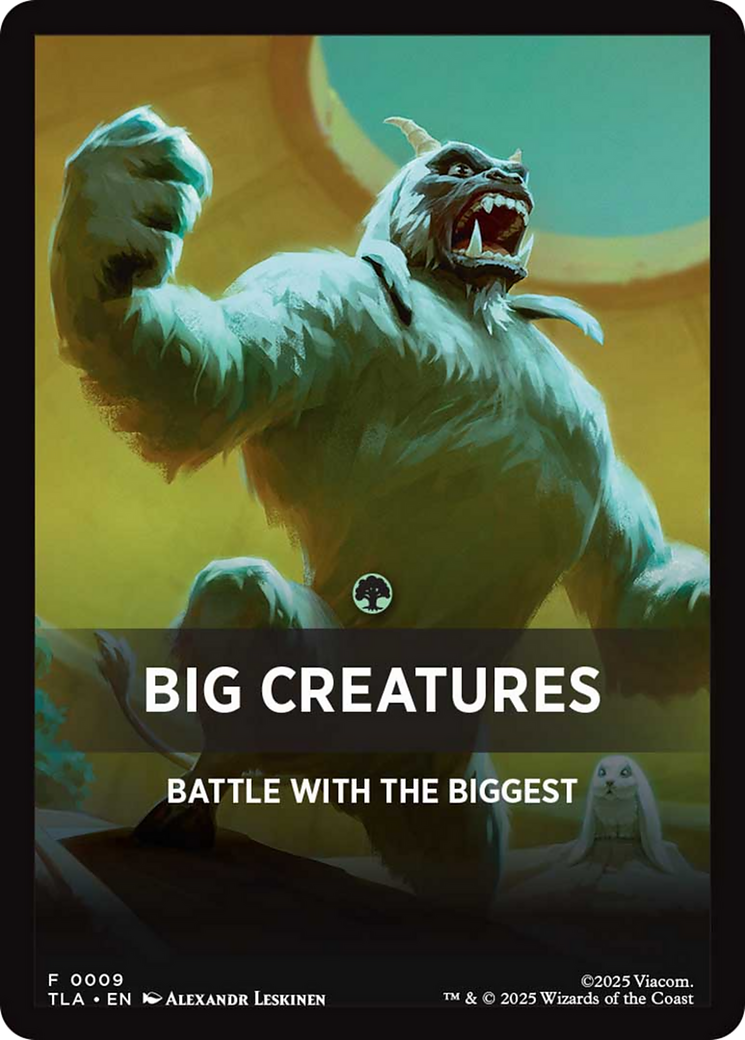 Big Creatures Theme Card [Avatar: The Last Airbender Tokens] | Card Merchant Takapuna