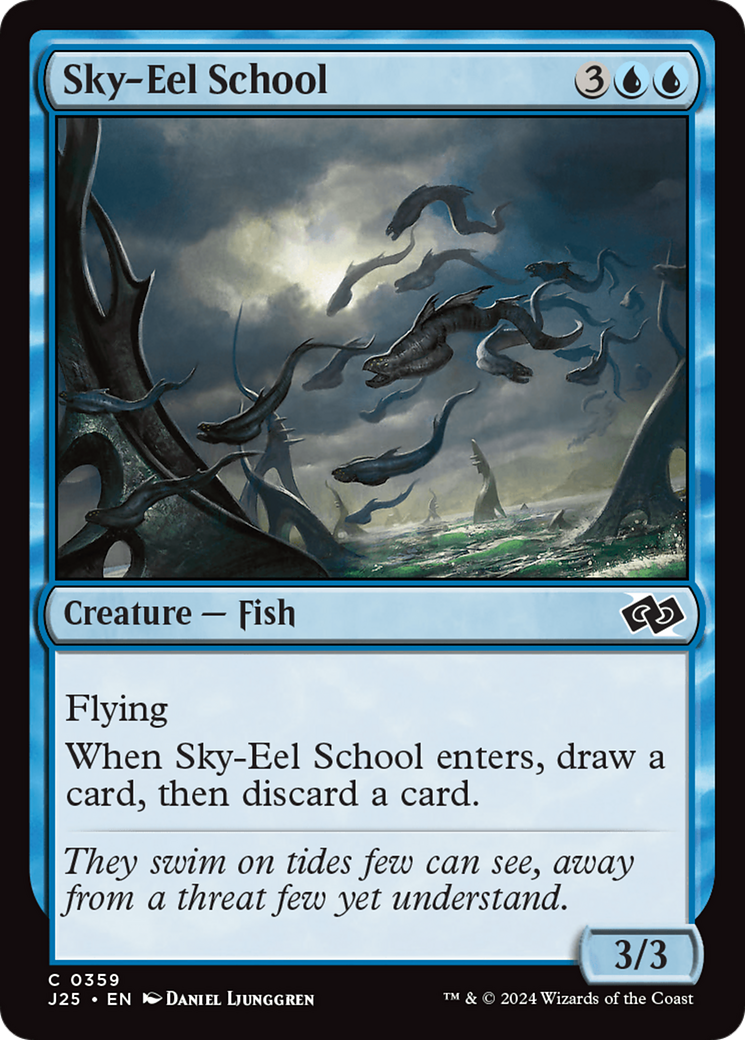 Sky-Eel School [Foundations Jumpstart] | Card Merchant Takapuna