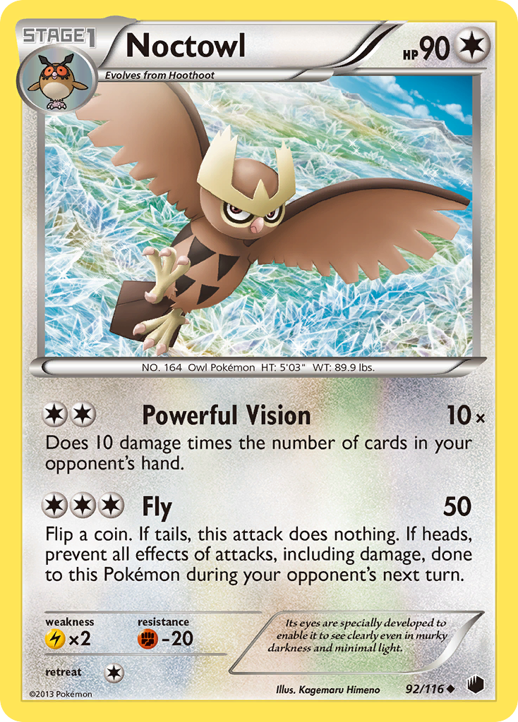 Noctowl (92/116) [Black & White: Plasma Freeze] | Card Merchant Takapuna