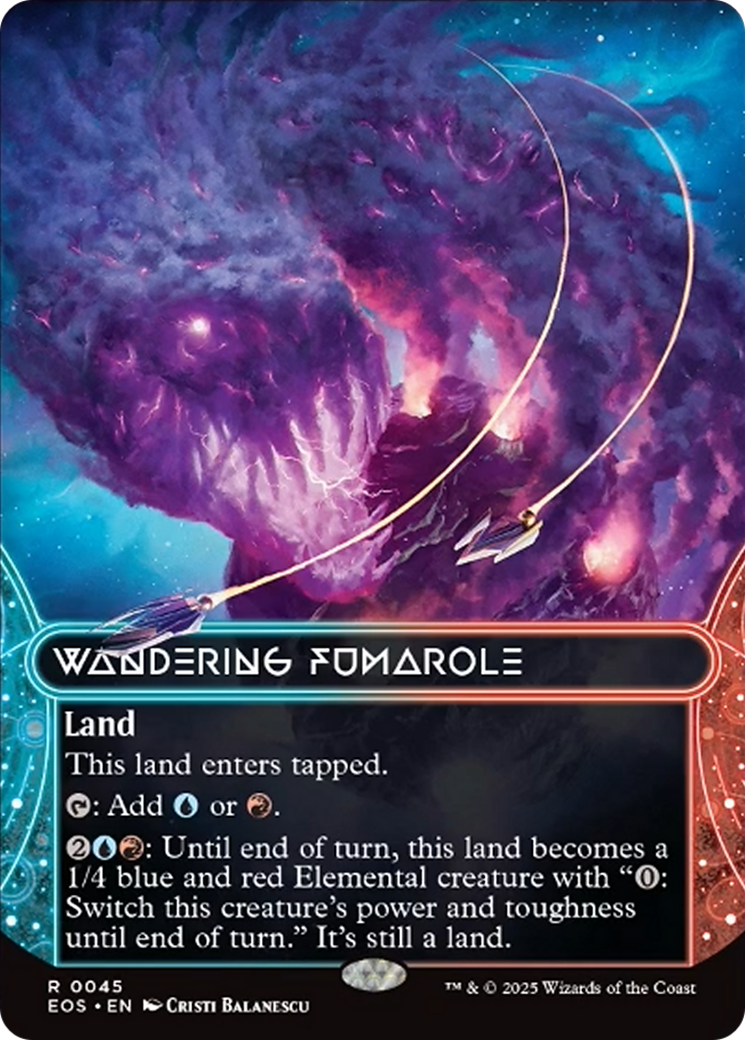 Wandering Fumarole (0045) (Borderless) [Edge of Eternities: Stellar Sights] | Card Merchant Takapuna