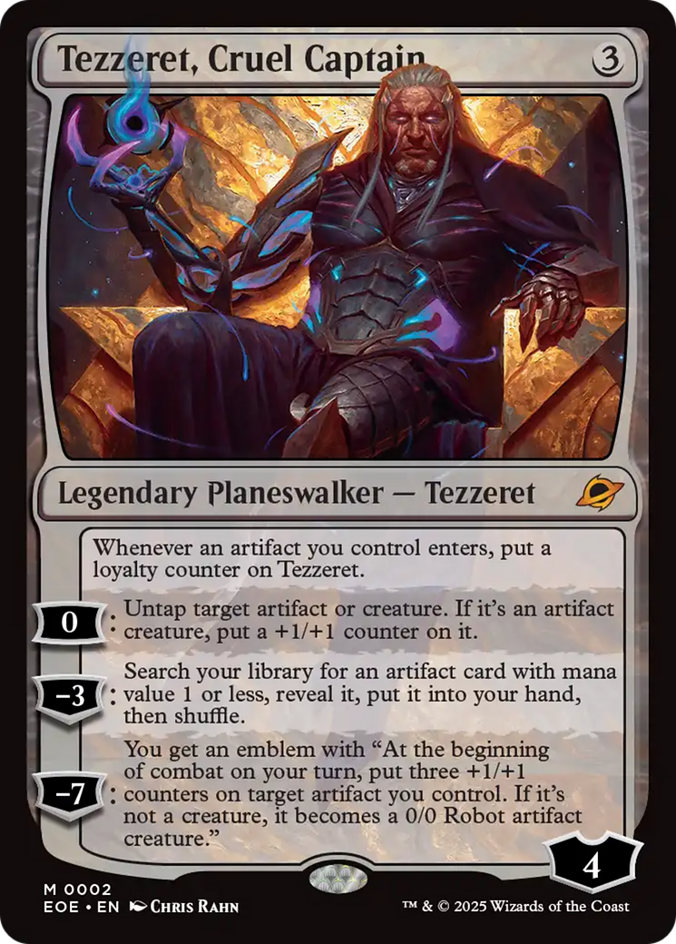 Tezzeret, Cruel Captain [Edge of Eternities] | Card Merchant Takapuna