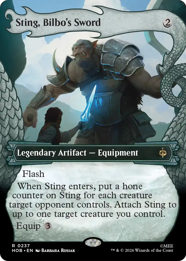 Sting, Bilbo's Sword (Showcase) [The Hobbit] | Card Merchant Takapuna