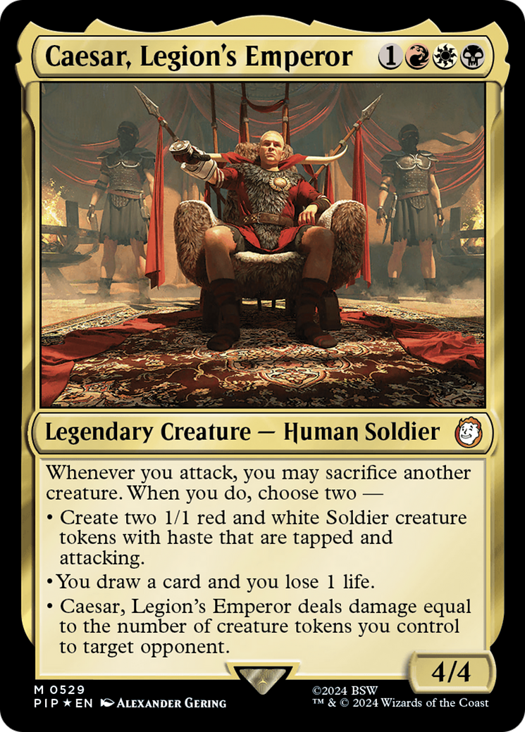 Caesar, Legion's Emperor (Surge Foil) [Fallout] | Card Merchant Takapuna