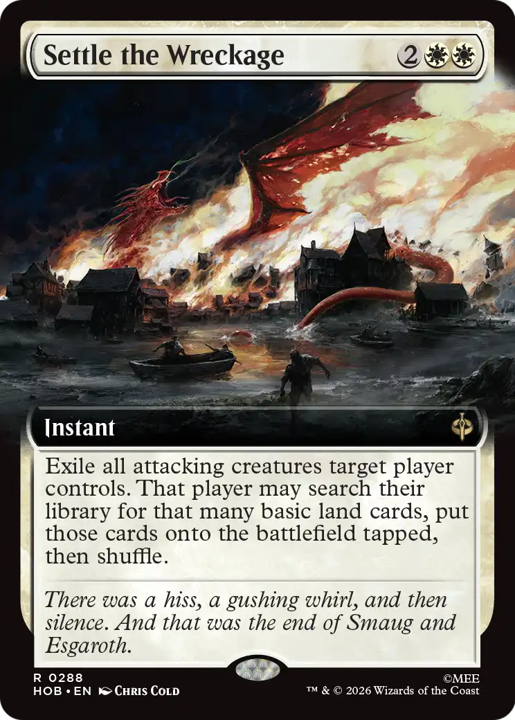 Settle the Wreckage (Extended Art) [The Hobbit] | Card Merchant Takapuna
