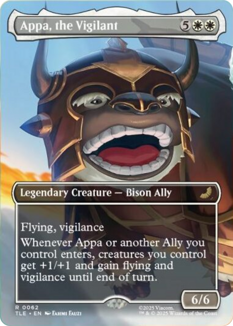 Appa, the Vigilant (Borderless) [Avatar: The Last Airbender: Eternal-Legal] | Card Merchant Takapuna