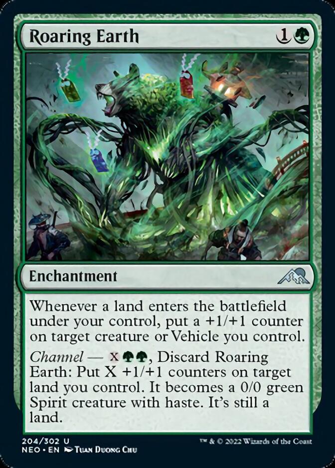 Roaring Earth [Kamigawa: Neon Dynasty] | Card Merchant Takapuna