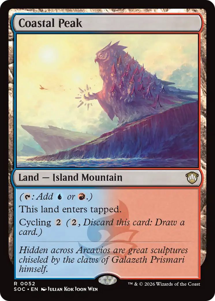 Coastal Peak [Secrets of Strixhaven Commander] | Card Merchant Takapuna