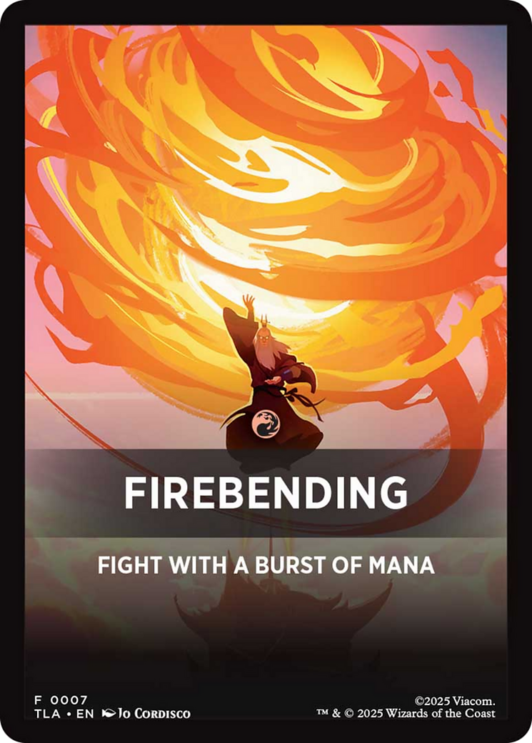 Firebending Theme Card [Avatar: The Last Airbender Tokens] | Card Merchant Takapuna