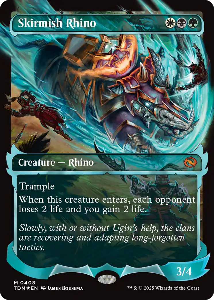 Skirmish Rhino (0408) (Showcase) [Tarkir: Dragonstorm] | Card Merchant Takapuna