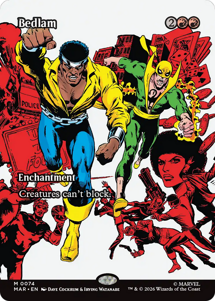 Bedlam (Borderless) [Marvel Universe: Eternal-Legal] | Card Merchant Takapuna