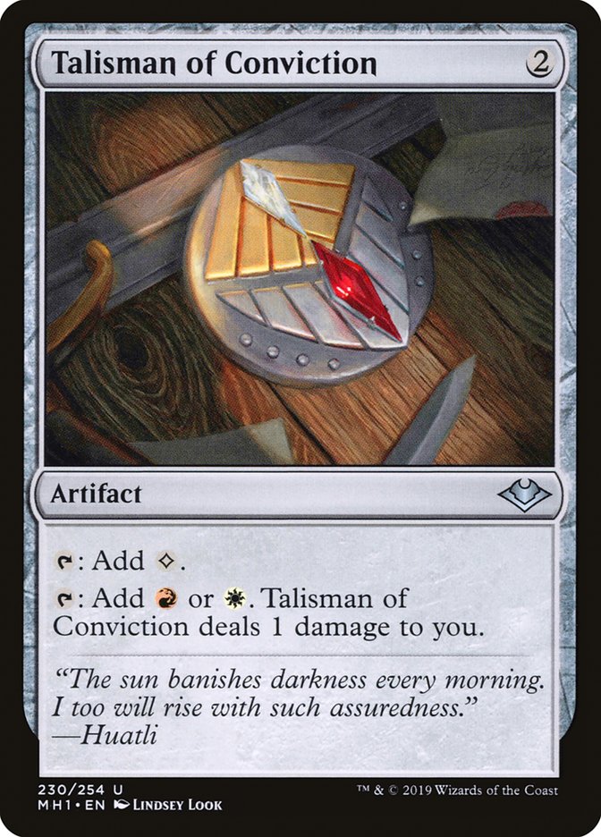 Talisman of Conviction [Modern Horizons] | Card Merchant Takapuna