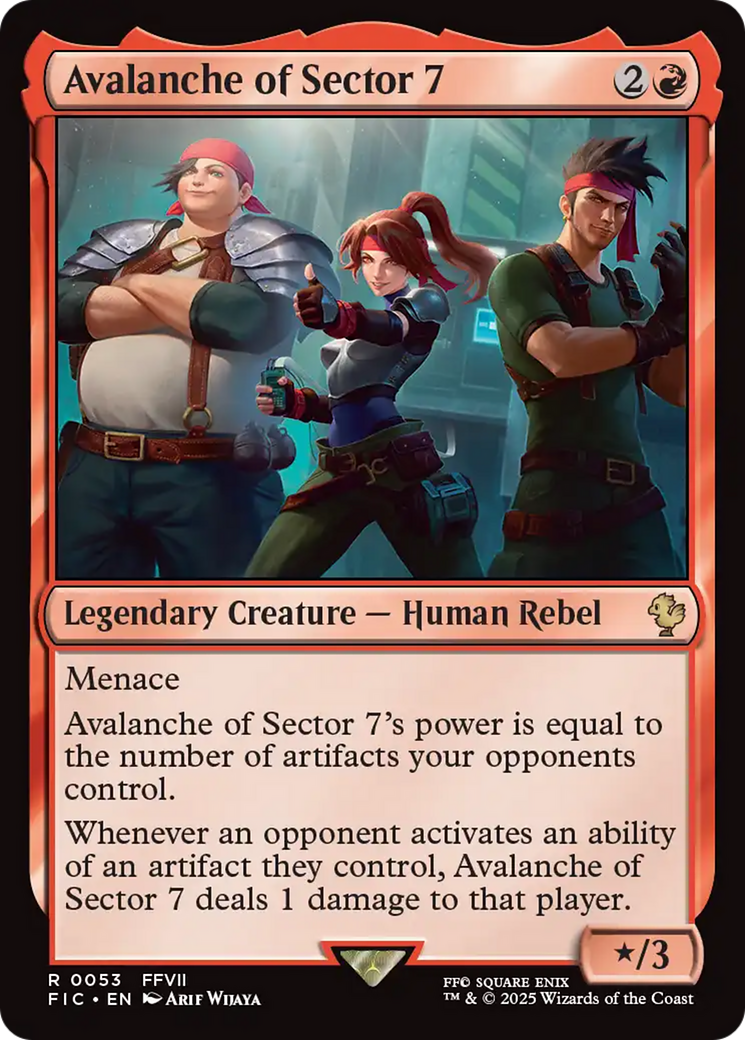Avalanche of Sector 7 [FINAL FANTASY Commander] | Card Merchant Takapuna