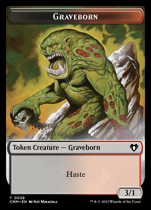 Elemental (0024) // Graveborn Double-Sided Token [Commander Masters Tokens] | Card Merchant Takapuna