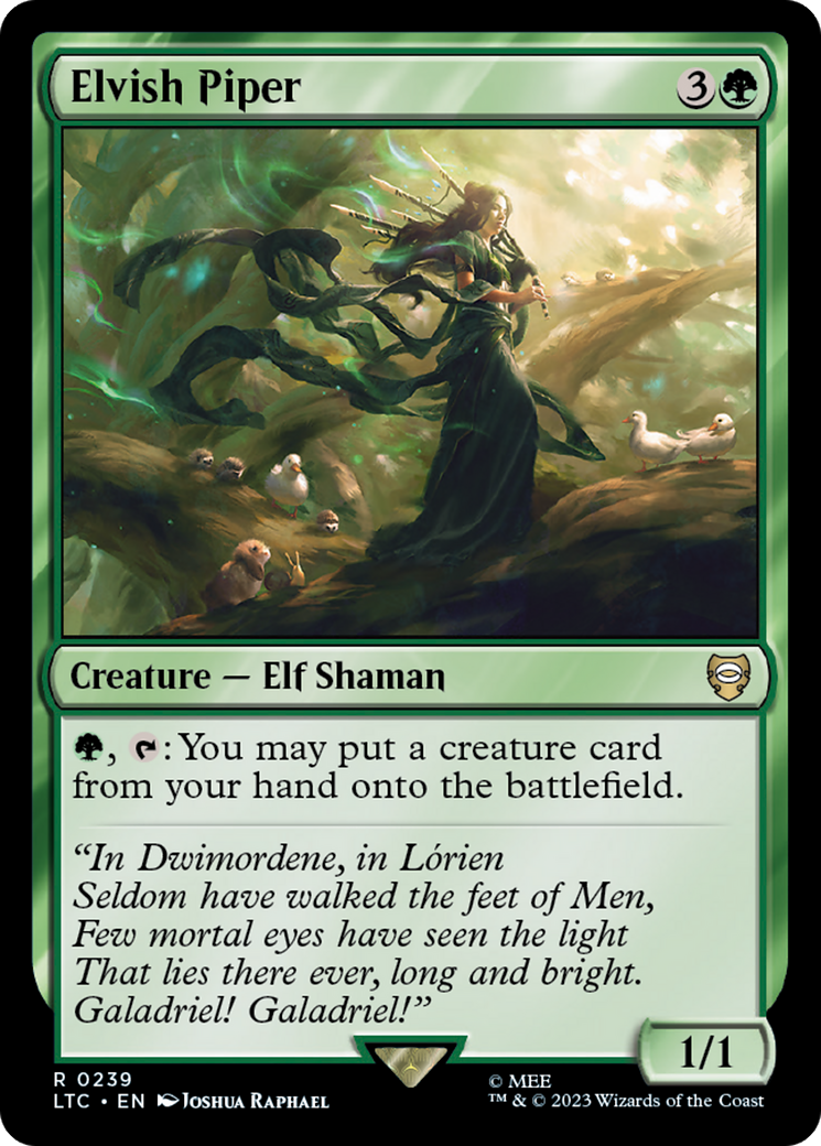 Elvish Piper [The Lord of the Rings: Tales of Middle-Earth Commander] | Card Merchant Takapuna