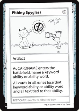 Pithing Spyglass (2021 Edition) [Mystery Booster Playtest Cards] | Card Merchant Takapuna
