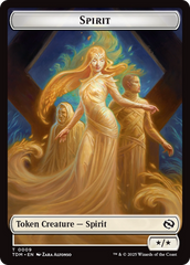 Spirit (0008) // Spirit (0009) Double-Sided Token [Tarkir: Dragonstorm Tokens] | Card Merchant Takapuna