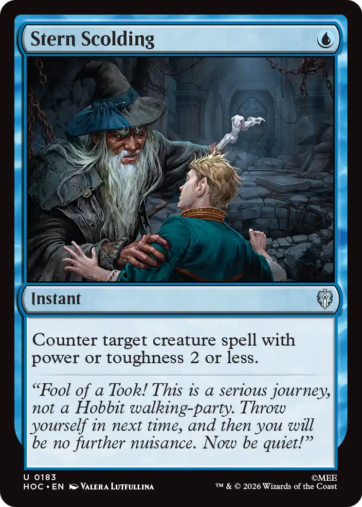 Stern Scolding [The Hobbit: Eternal-Legal] | Card Merchant Takapuna