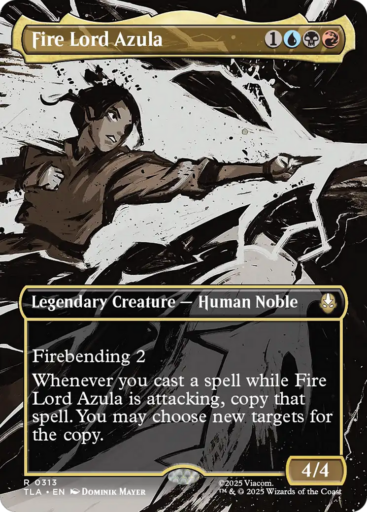 Fire Lord Azula (0313) (Borderless) [Avatar: The Last Airbender] | Card Merchant Takapuna