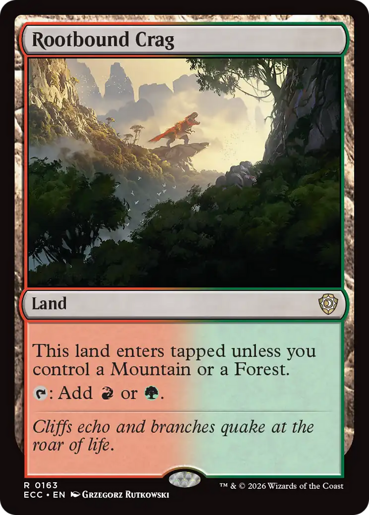 Rootbound Crag [Lorwyn Eclipsed Commander] | Card Merchant Takapuna