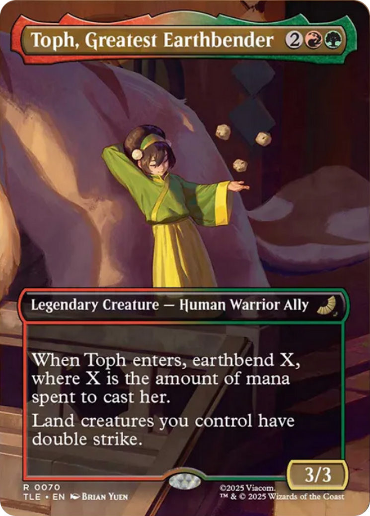 Toph, Greatest Earthbender (Borderless) [Avatar: The Last Airbender: Eternal-Legal] | Card Merchant Takapuna