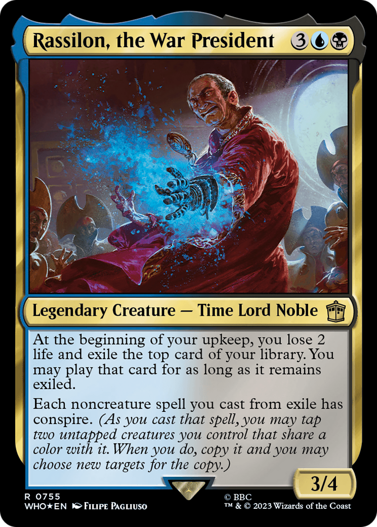 Rassilon, the War President (Surge Foil) [Doctor Who] | Card Merchant Takapuna