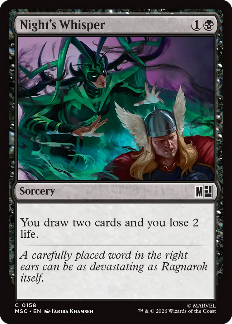 Night's Whisper [Marvel Super Heroes Commander] | Card Merchant Takapuna