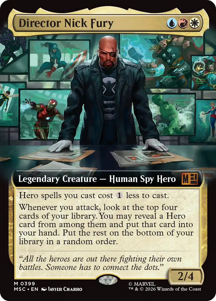 Director Nick Fury (Extended Art) [Marvel Super Heroes Commander] | Card Merchant Takapuna